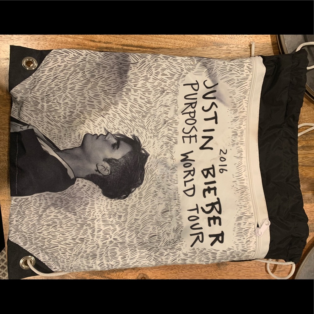 Justin Bieber Purpose Drawstring Bag